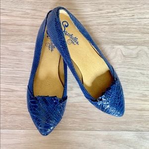 Seychelles snakeskin flat shoes